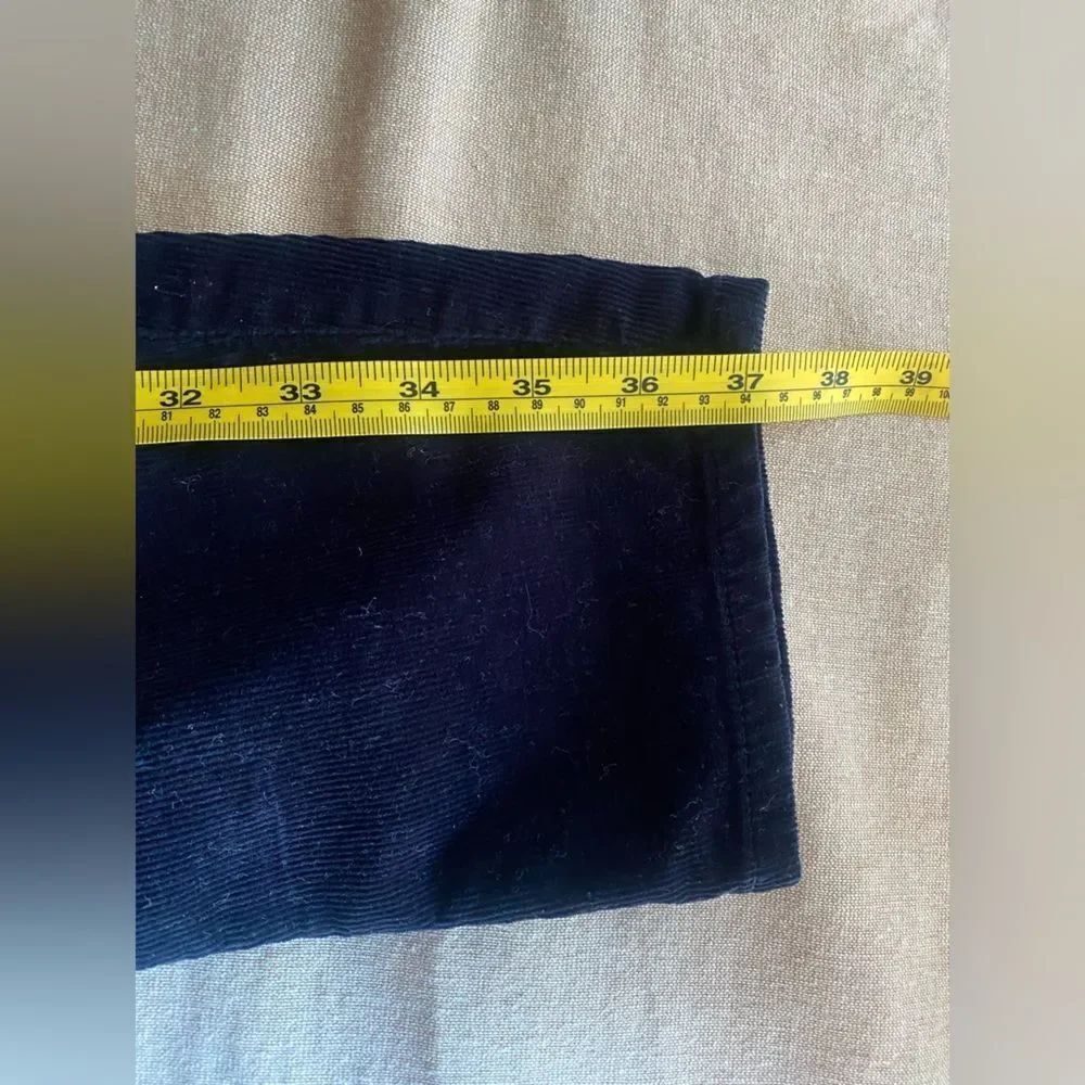 Citizens of Humanity Jeans Womens Navy Harlow Ankle Mid Rise Slim Corduroy Sz 26 - Picture 12 of 13